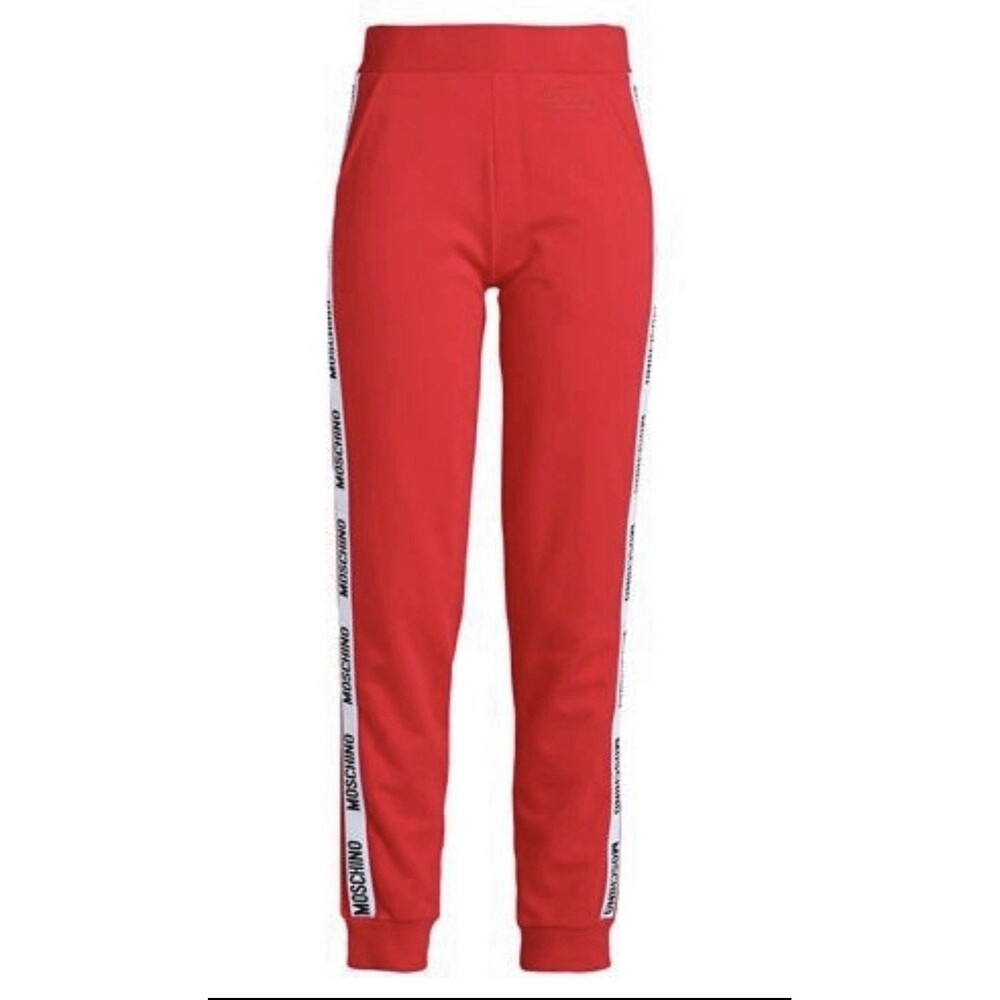 Moschino Red Jersey Track Women’s  Pants XS NWT Retail: $300